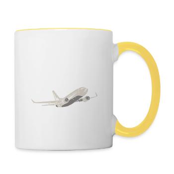 Steward - Tasse zweifarbig - Weiß/Gelb - Rechts
