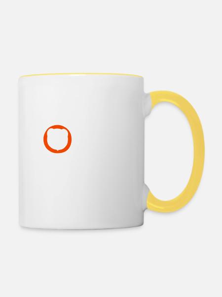 Letzte Generation - Design 3 - Tasse zweifarbig - Weiß/Gelb