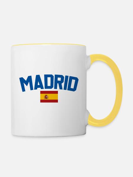 Madrid - Tasse zweifarbig - Weiß/Gelb