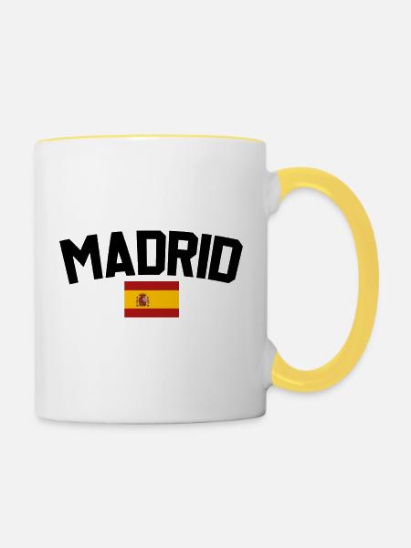 Madrid - Tasse zweifarbig - Weiß/Gelb