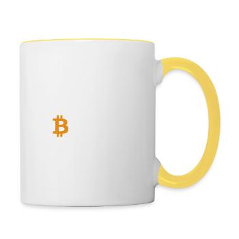 Bitcoin Trading Crypto Stocks - Contrasting Mug - white/yellow - Right