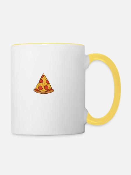 Carbdashian (weißer Text) - Tasse zweifarbig - Weiß/Gelb