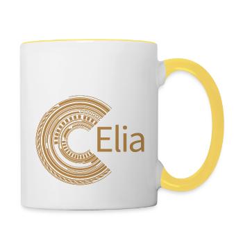 For Elijah - Contrasting Mug - white/yellow - Right