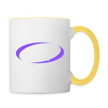 Ocean Sunset - Tasse zweifarbig - Weiß/Gelb - Rechts