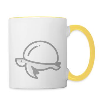 Marine Conservation - Contrasting Mug - white/yellow - Right