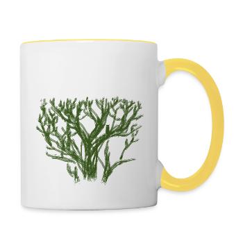 Tree - Contrasting Mug - white/yellow - Right