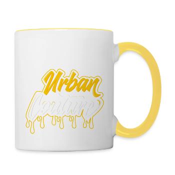 Urban Couture Limitierte Auflage - Tasse zweifarbig - Weiß/Gelb - Rechts