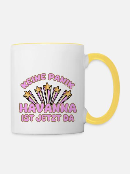 Havanna - Tasse zweifarbig - Weiß/Gelb