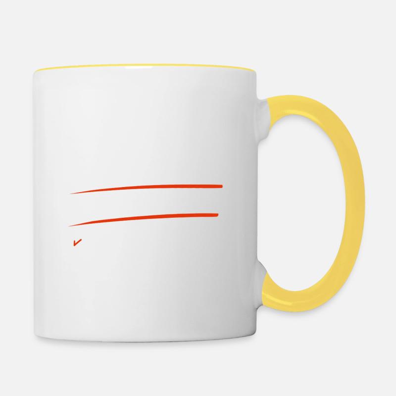 Vesoul - Mug contrasté - blanc/jaune