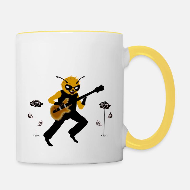 Buzz Hendrix - Contrasting Mug - white/yellow