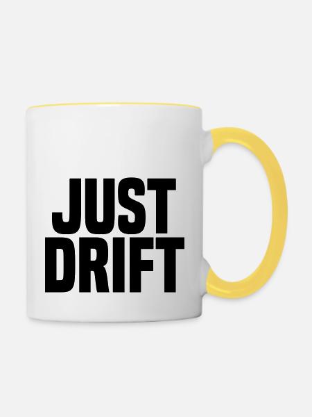 Just Drift - Tasse zweifarbig - Weiß/Gelb