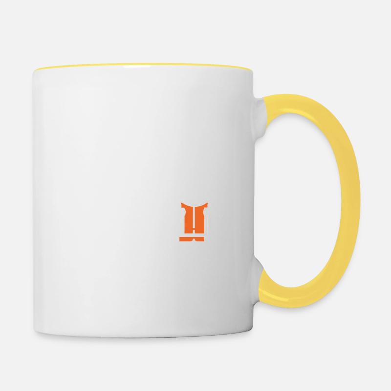 Informations arpenteur - Mug contrasté - blanc/jaune