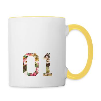King 01 - Tasse zweifarbig - Weiß/Gelb - Rechts