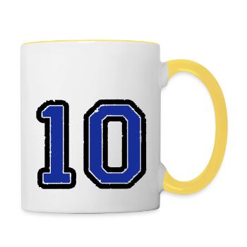10 - Tasse zweifarbig - Weiß/Gelb - Rechts
