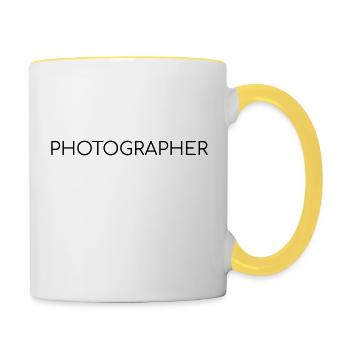 Photographer - Contrasting Mug - white/yellow - Right