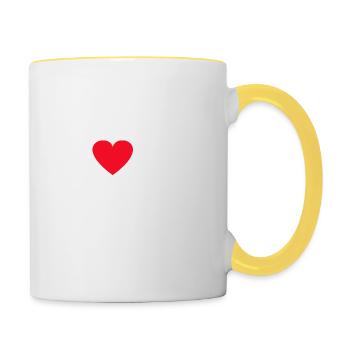 I Love My Husband - Tasse zweifarbig - Weiß/Gelb - Rechts