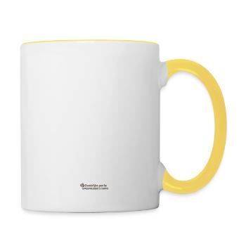 Norderney - Tasse zweifarbig - Weiß/Gelb - Rechts