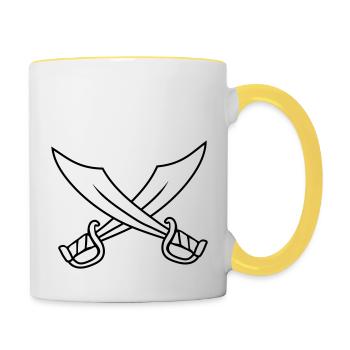 Weapons 2 Sabers - Contrasting Mug - white/yellow - Right