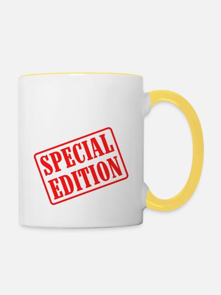 Special Edition - Tasse zweifarbig - Weiß/Gelb