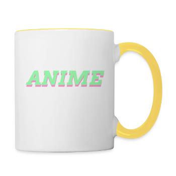 Anime - Tasse zweifarbig - Weiß/Gelb - Rechts