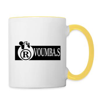 VOUMBA. S JUS - Tasse zweifarbig - Weiß/Gelb - Rechts