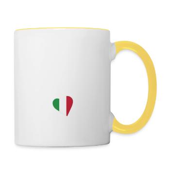 firenze italia - Contrasting Mug - white/yellow - Right