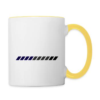 Bitcoin Trading Crypto Aktien - Tasse zweifarbig - Weiß/Gelb - Rechts