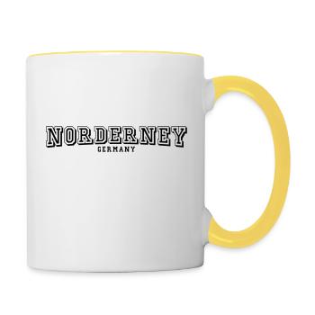 Norderney - Contrasting Mug - white/yellow - Right