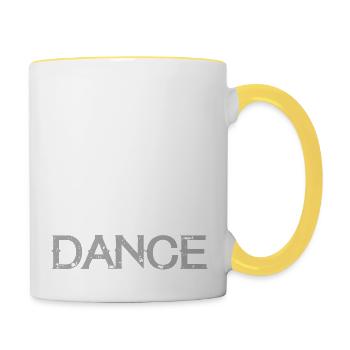 Dancing Dance Music - Contrasting Mug - white/yellow - Right