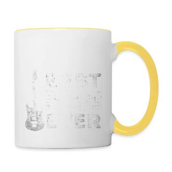 Best Guitar Dad Ever - Father's Day Best Daddy - Contrasting Mug - white/yellow - Right