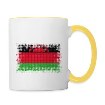 Malawi as Malawi - Contrasting Mug - white/yellow - Right