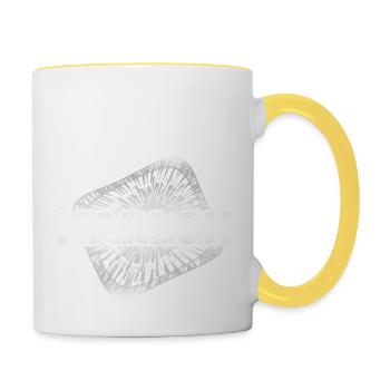 Marlon - Tasse zweifarbig - Weiß/Gelb - Rechts
