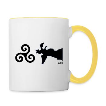 Tri-Crozon - Contrasting Mug - white/yellow - Right