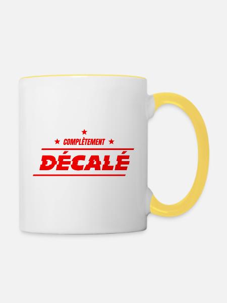 VÖLLIG UNKONVENTIONELL! - Tasse zweifarbig - Weiß/Gelb