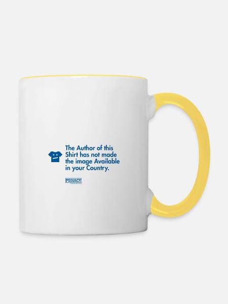 The Author - Tasse zweifarbig - Weiß/Gelb