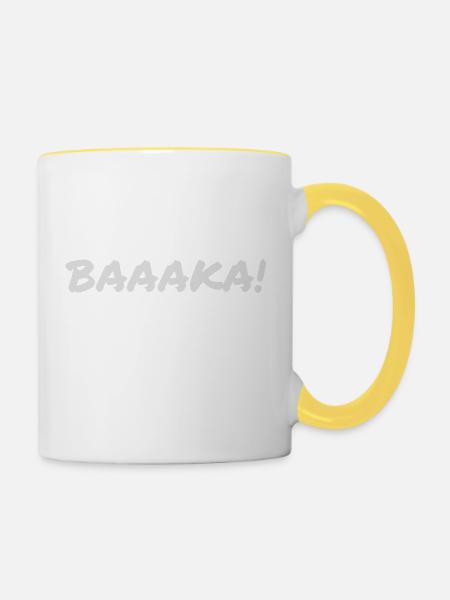 Baaka! - Tasse zweifarbig - Weiß/Gelb