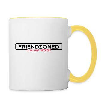 friendzone - Contrasting Mug - white/yellow - Right