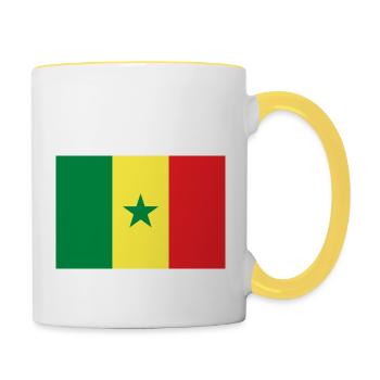Senegal - Contrasting Mug - white/yellow - Right