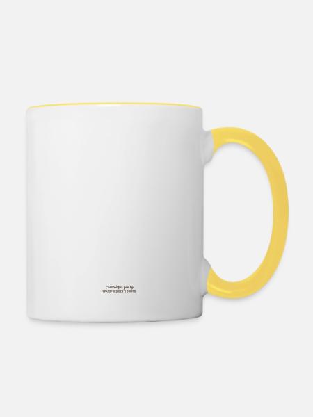 Regensburg - Tasse zweifarbig - Weiß/Gelb