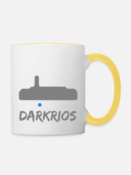 darkrios - Mug contrasté - blanc/jaune