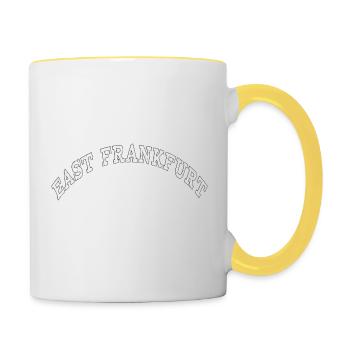 EAST FRANKFURT STATE OF MIND - Tasse zweifarbig - Weiß/Gelb - Rechts