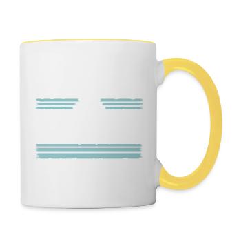 hearbeat carpenter - Tasse zweifarbig - Weiß/Gelb - Rechts
