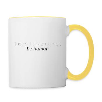 Minimalism - Contrasting Mug - white/yellow - Right