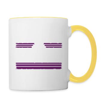 carpenter carpenter funny tshirts present cool - Tasse zweifarbig - Weiß/Gelb - Rechts