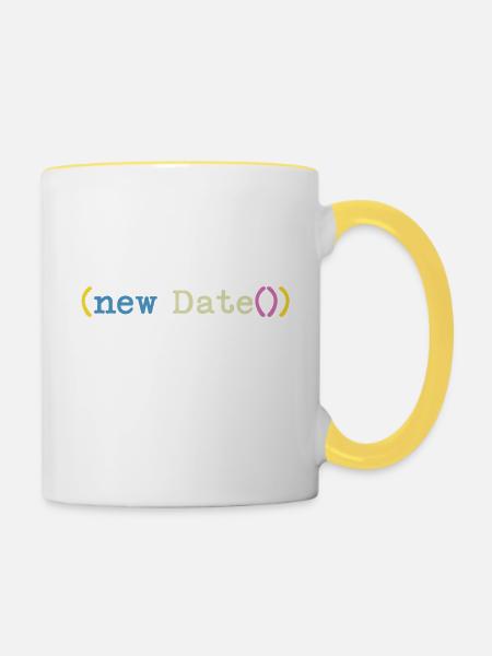 Not today Informatiker Programmierer - Tasse zweifarbig - Weiß/Gelb