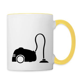 staubsauger - Tasse zweifarbig - Weiß/Gelb - Rechts