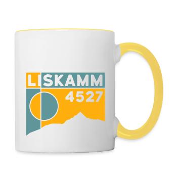Lyskamm Crossing Liskamm High Tour Souvenir - Mug contrasté - blanc/jaune - Droite