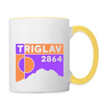 Triglav Triglau Hiking Ascent Kranjska Gora - Contrasting Mug - white/yellow - Right