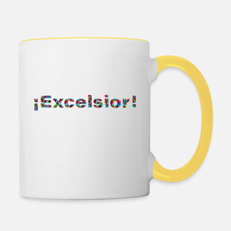 Excelsior - Contrasting Mug - white/yellow