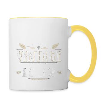 32 Years Old Vintage 1992 Limited Edition 32nd - Contrasting Mug - white/yellow - Right